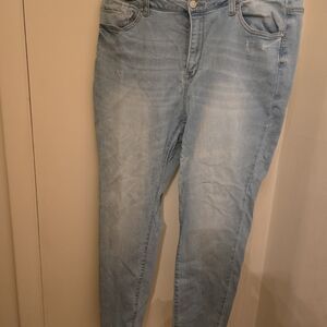 Wax Jean Women's Light Blue Ankle Jeans